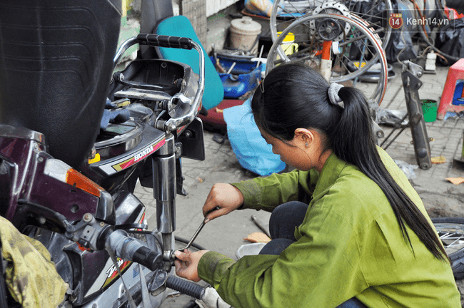 thu nhập của nghề sửa chữa xe máy 